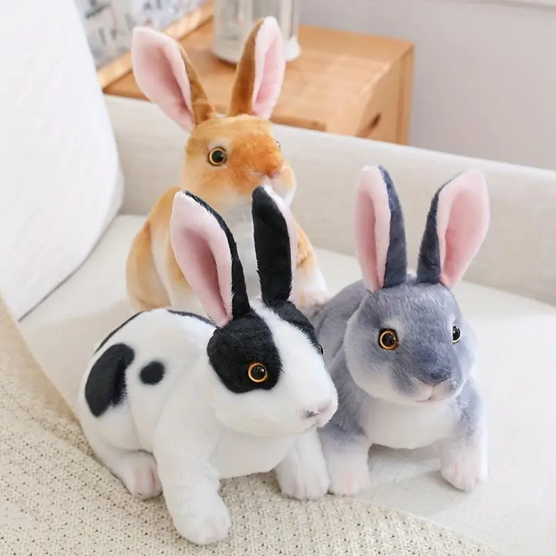 16cm/6.29in Rabbit Plush Toys, 1 Count Simulation Rabbit Toys Cute Rabbit Plushies Cartoon Rabbit Pillow for Bedroom