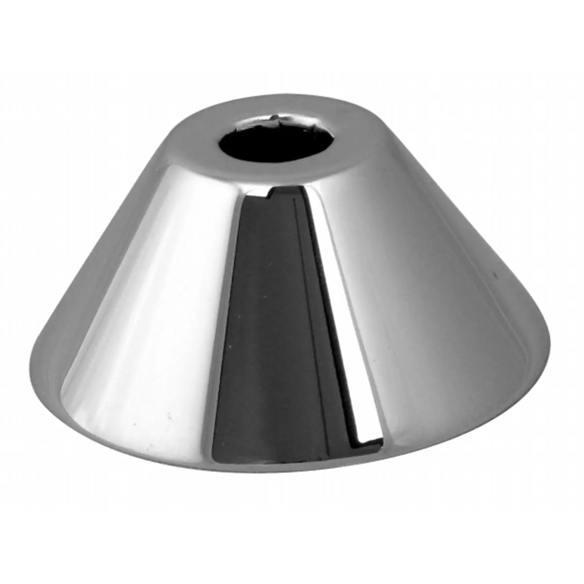 212 MAIN Sure Grip Pipe Flange - PVD Polished Brass Bell Shape Hardware Fitting, 0.63 in. OD, 2-1/2" OD, 5/8" ID, All Seasons Draft Seal & Wall Penetration Solution, Decreases Energy Usage, Pest & Insect Infiltration Protection