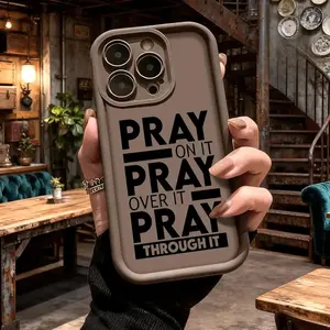 Cool Inspirational Faith Quote Typography Design Case,phone Case Suitable for Iphone 11/12/13/14/15/16/17 Pro Promax Plus Air and Samsung S22/S23/S24/S25 Plus Ultra Fe,Slim Shockproof Anti Drop Protective TPU Cover