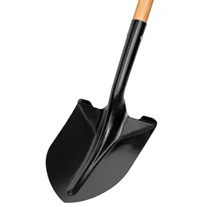 43.3 in. L Wood Handle Digging Carbon Steel Shovel