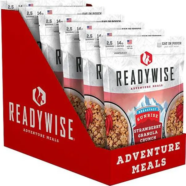 ReadyWise 6 CT Case Sunrise Strawberry Granola Crunch