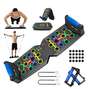 Multi-functional push-up training board, men's and women's chest abs training equipment, portable home fitness system, strength training equipment, upper body strength trainer, arm strength training, home fitness essentials,Multifunctional Workout Station