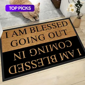 Letter Pattern Door Mat, Water-Absorbent Entrance Rug, Decorative Carpet for Living Room or Bedroom, Home Decor Rugs #GLOBAL PICKS