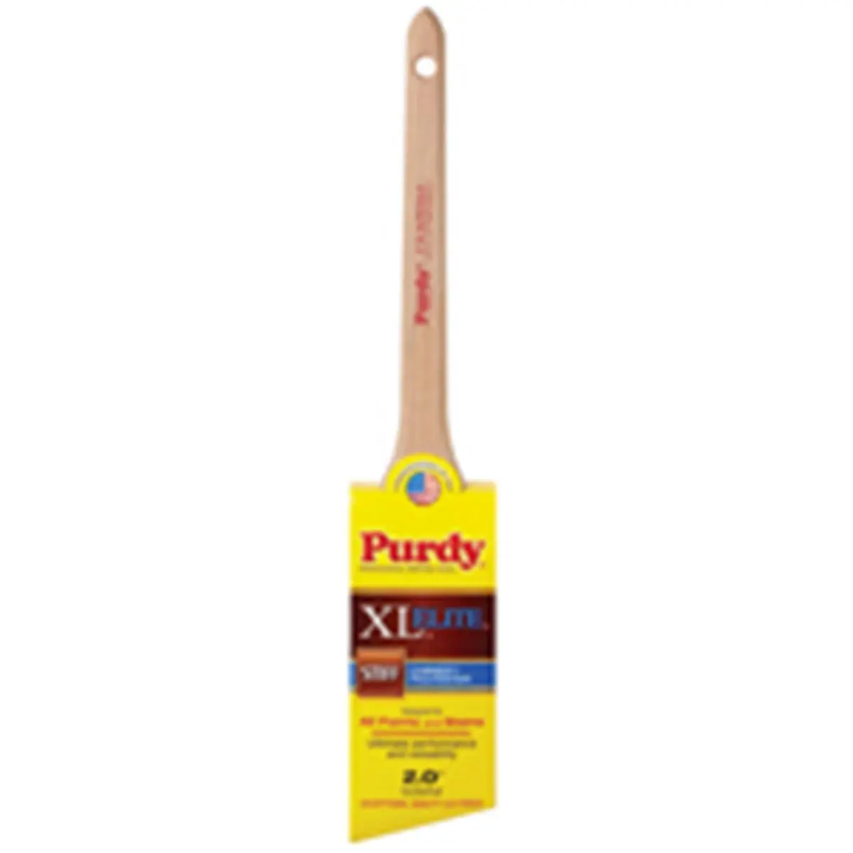 PURDY 80520 2 In. Professional Angled Sash & Trim Painting Brush - Hardwood Handle, Square Edge Ferrule, Stainless Steel Build, 0.22 lb, 12.69x5.61x2.27 In Natural Bristles, for All Paint Use