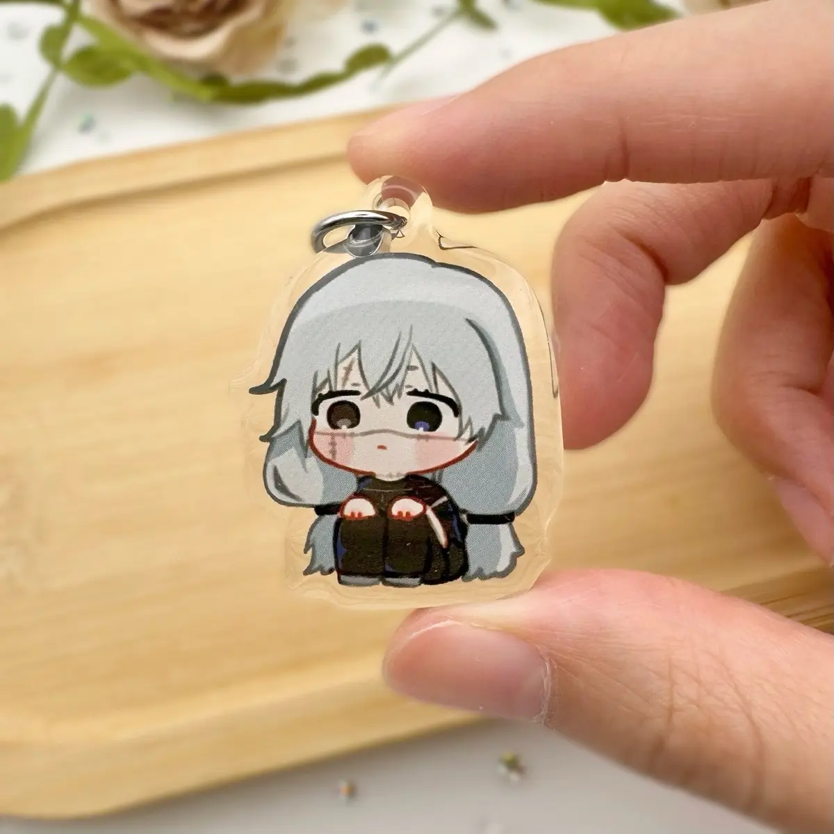 No Thoughts 1.5” mini keychain