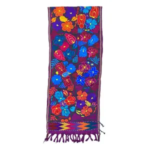 Floral Embroidered Table runner