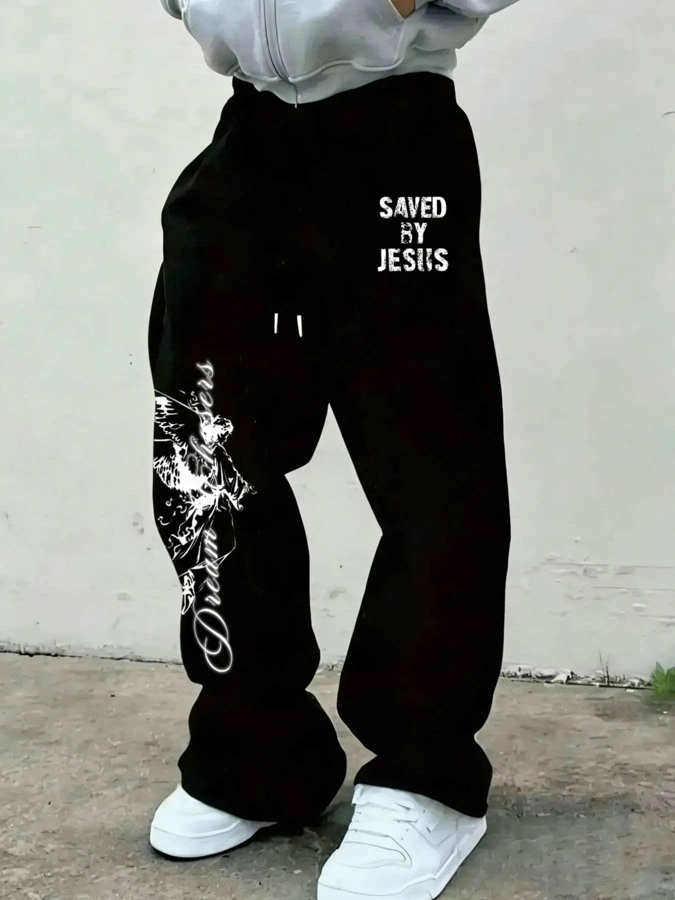 Men's minimalist letter print Training Sweatpants, Workout Pants, Casual Street Sweatpants, Fashion Sweatpants, comfortable to wear, casual and stylish, with pockets, suitable for all seasons and everyday wear.