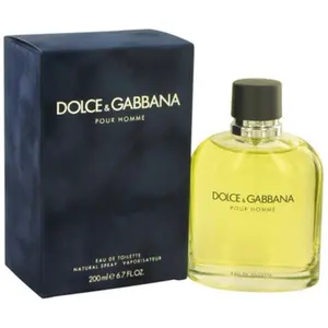 DOLCE & GABBANA Pour Homme Men's EDT-Type Cologne, 6.7 fl oz, Citrus Woody Musk & Spice Aroma, Sealed New in Box