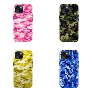 Retro-fashioned waterfowl colorful camouflage phone case, compatible with iPhone 17/16/15/14/13/12/11 Pro Max/Plus and Samsung Galaxy S23FE/22/23/24/25, perfect as a gift for friends.