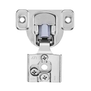 VEVOR Cabinet Hinges, 40 Packs Partial Overlay Kitchen Cabinet Door Hinges, 105 Degree Opening Angel Soft Close Concealed Cupboard Hinges for Framed Cabinet Type, with Mounting Screws