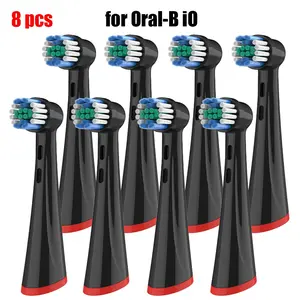 8-Pack Electric Toothbrush Replacement Heads, Compatible with Oral-B Io Series, Fits Io 2/3/4/5/6/7/8/9/10/7g Models