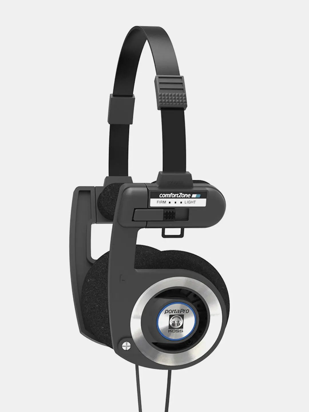 Porta Pro Black Retro Style On-Ear Headphones - High-Fidelity Audio Jack Plug-In Dual-Ear Wired Headphones, Audio Jack Plug-In Wired Headphones