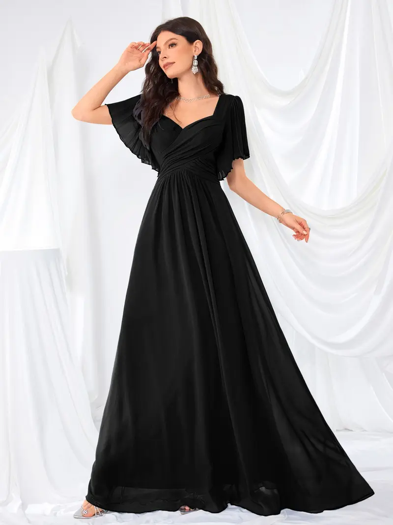 fit and flare long dress for women party wear Women's Fit & Flare Formal Dresses & Evening Gowns