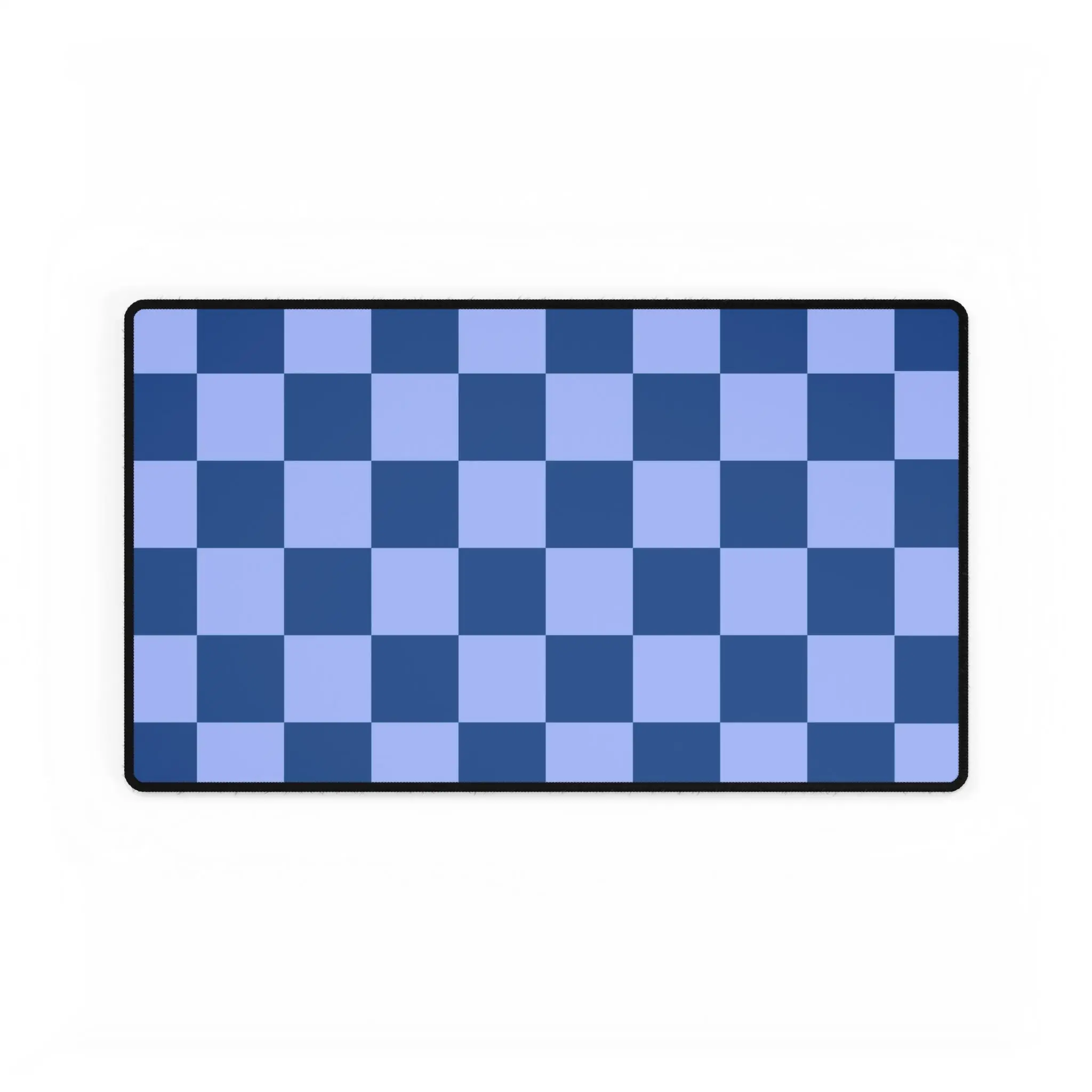Blue Checkerboard Desk Mat | Gaming Mouse Pad, Large Desk Mat
