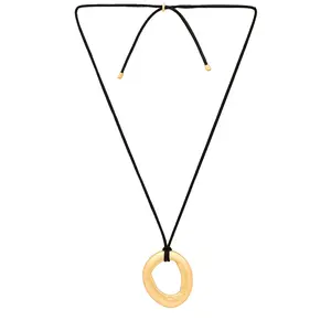 Heaven Mayhem Black Mini Necklace in Gold