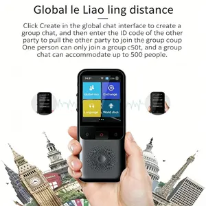 2026 New Language Translation Device, Bidirectional Voice/text Translator, Supports Multiple Languages, Online and Offline, Ideal for Business and Learning