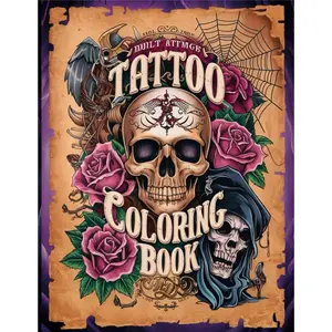 Tattoo Coloring Book for Adults: Detailed Tattoo Designs for Stress Relief and Enjoyment