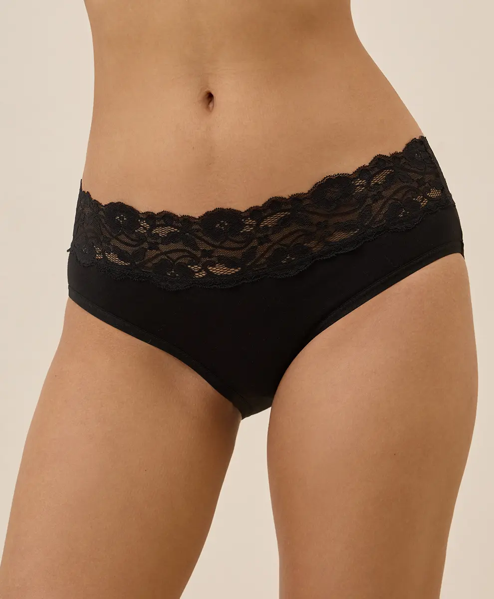 Women's Organic Lace Waist Brief