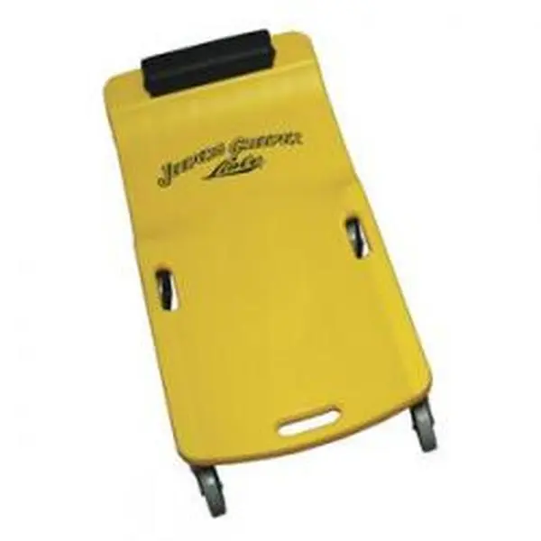 Lisle LI93032 Large Wheels Plastic Creeper - Yellow, Heavy-Duty Plastic, Rubber-Wheeled Home Improvement Building Supplies Trolley, Large Wheels Trollies