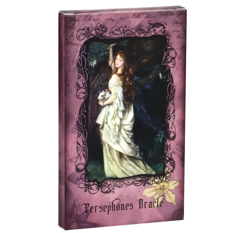 Persephone Oracle Cards Set, Card Deck, Tarot Card Decks, Holographic Tarot Deck, 22 Tarot Cards for Insight & Clarity, Enlightenment, Ideal for Beginners, Party Games, Perfect Gift Choice
