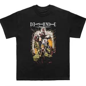 Death Of Shinigami Vintage Graphic Tee, Light Yagami Tee, Death Note Shirt, Manga Anime Shirt, Unisex T-Shirt, Anime Clothing, Top Menswear Womenswear Streetwear
