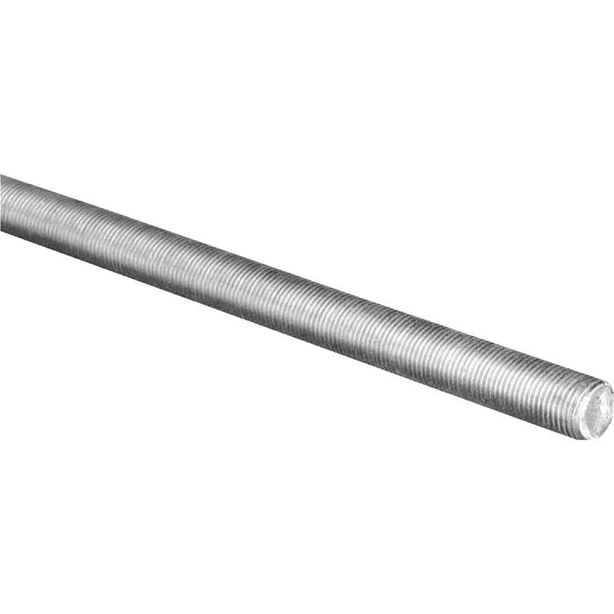 Hillman Threaded Rod, 0.75 in. x 36 in. Galvanized Steel, Standard Size Coarse Thread for Durable Hardware Fixings, Rust Resistant Metal, High Quality, Durability, Mechanical Hardware, Single Rod, Fixing Hardware