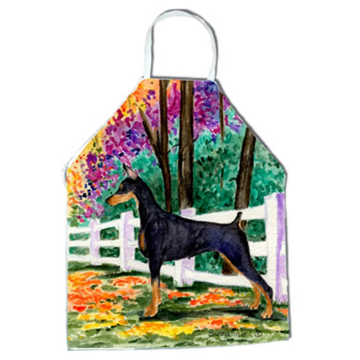 212 MAIN Bib-Style Multifunctional Doberman Apron - String Straps, Front Protection, 27x31 in., Home Supplies Home Care Apron, String Straps Aprons