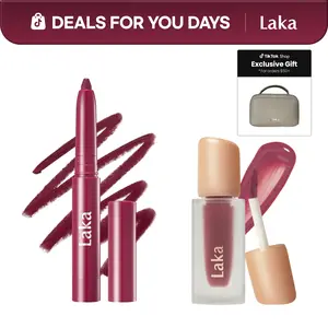 [Laka] Easy Glide Lip Liner & Fruity Glam Tint Duo – Defined Shape, Juicy Gloss in One Duo