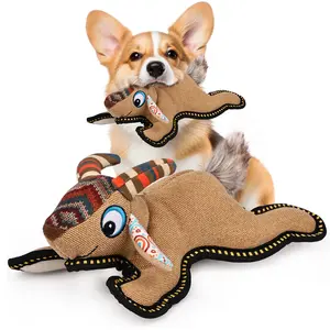 CIDIXCIDIX Tough Durable Squeaky Dog Toys for Aggressive chewers Interactive to Keep Them Busy, Funny Plush Dogs Toy for Small Medium Large Chewer Cute Birthday Gift (Antelope)