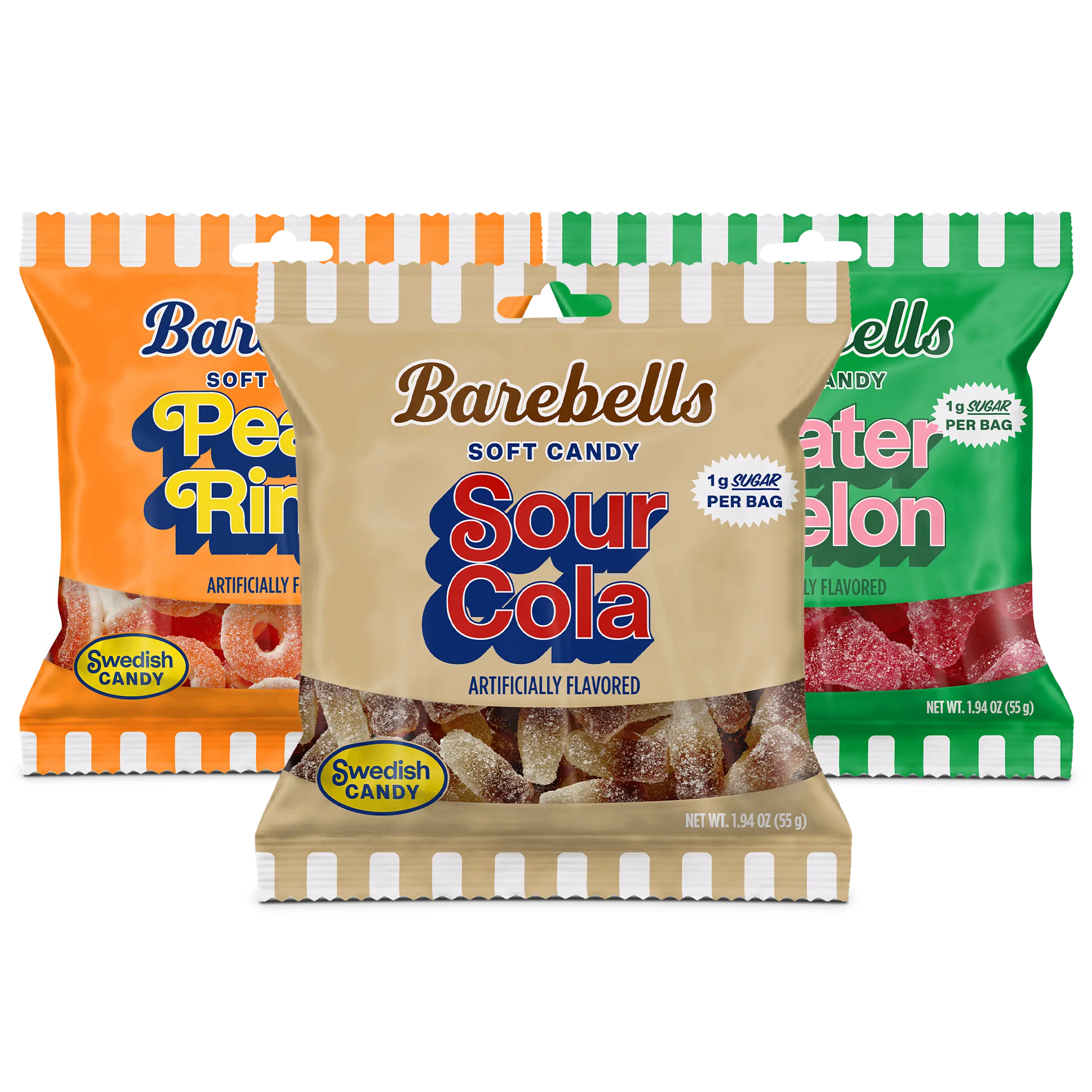 Barebells Candy Variety Pack – 3x Peach Rings, 3x Watermelon & 3x Sour Cola (9 Count) Barebells Candy Variety Pack – 3x Peach Rings, 3x Watermelon & 3x Sour Cola (9 Count)