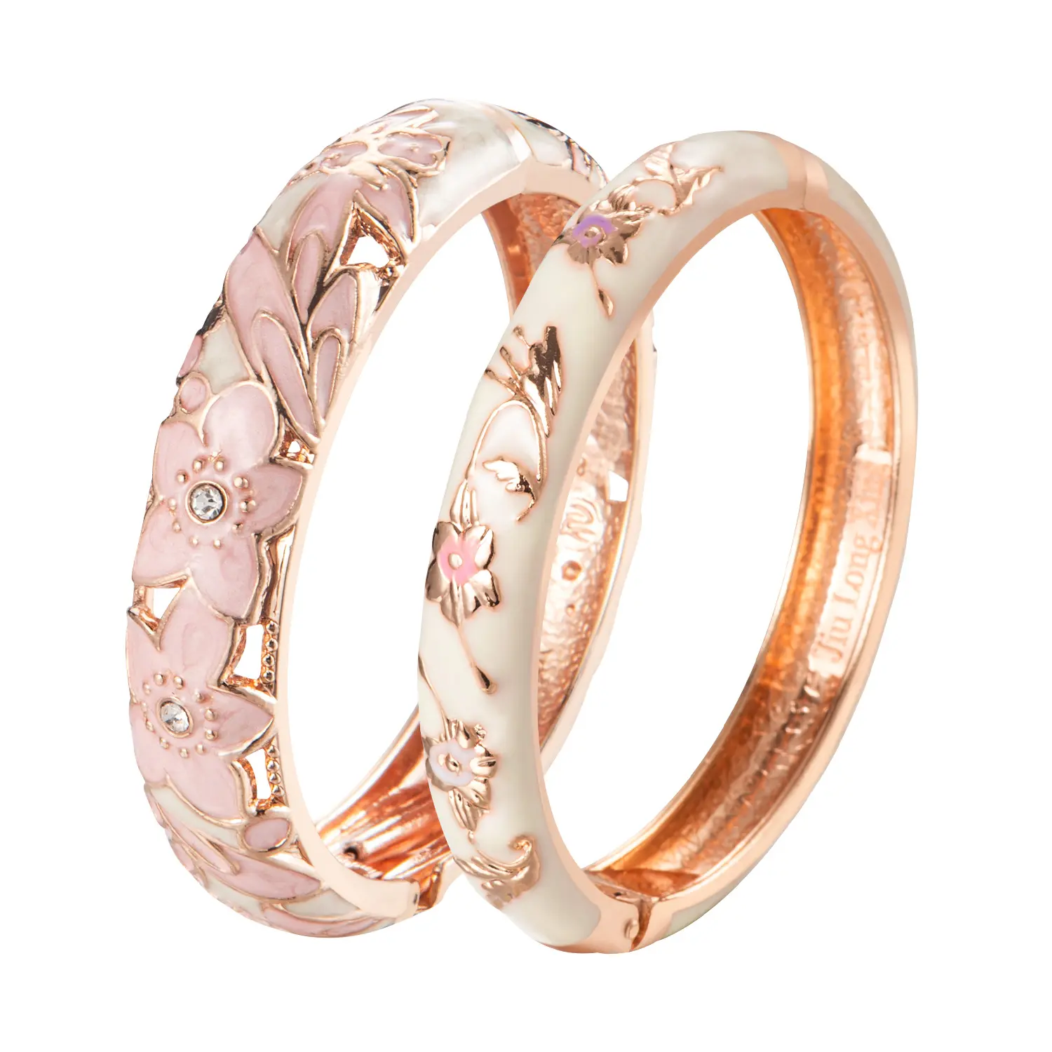 Bangle For Women Double Enamel Bangle Set Cloisonne Women's Jewelry Accessories Indian Style Dubai Trendy Metal Bracelet On Hand
