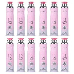 Lattafa Yara Air Freshener 12 Pack Bundle Set – Floral Fruity Amber Scented Home & Car Freshener 300 ML Lattafa Yara Air Freshener 12 Pack Bundle Set – Floral Fruity Amber Scented Home & Car Freshener 300 ML