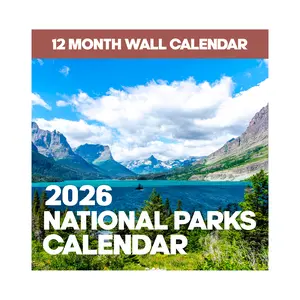 2026 National Parks Wall Calendar - 12-Month Calendar with Iconic American Parks Photography - Perfect for Nature Lovers & Outdoor Enthusiasts - Large 12" x 24" Format - Premium Paper Quality