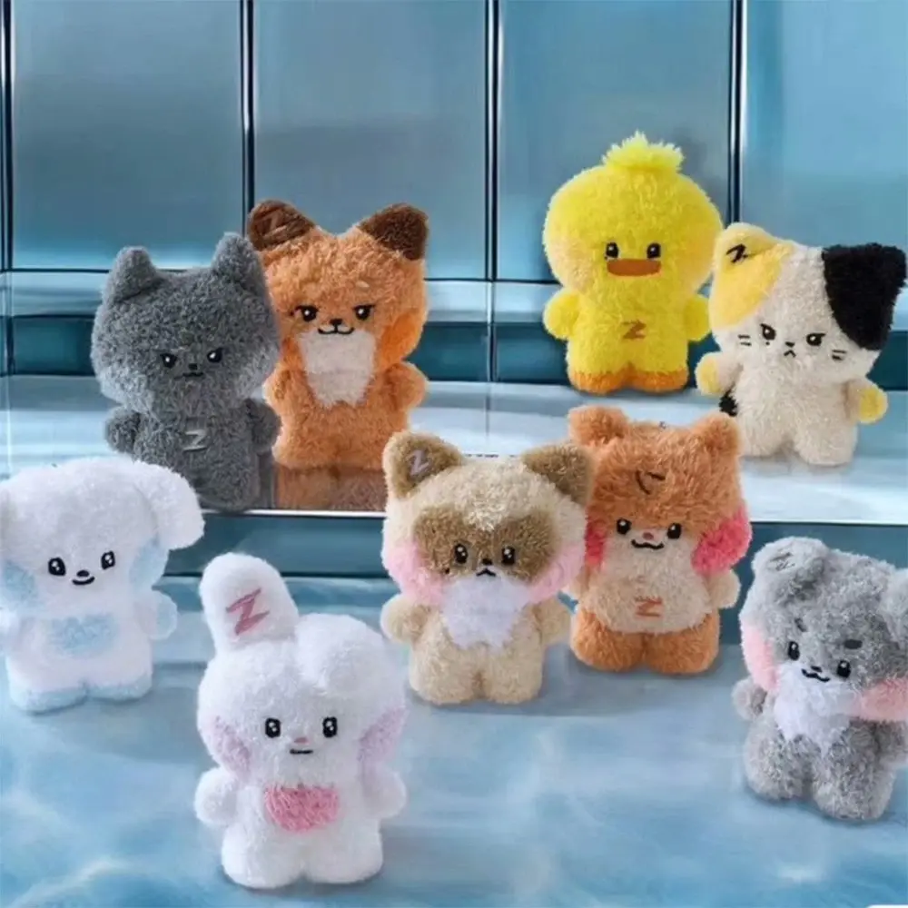 Unisex Idol-Style Cute Plush Keyring - PP Cotton Stuffed Collectible Mascot Pendant, Soft Short Plush Doll, Fan Gift, Collectibles