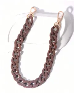 Acrylic Bag Chain - Brown