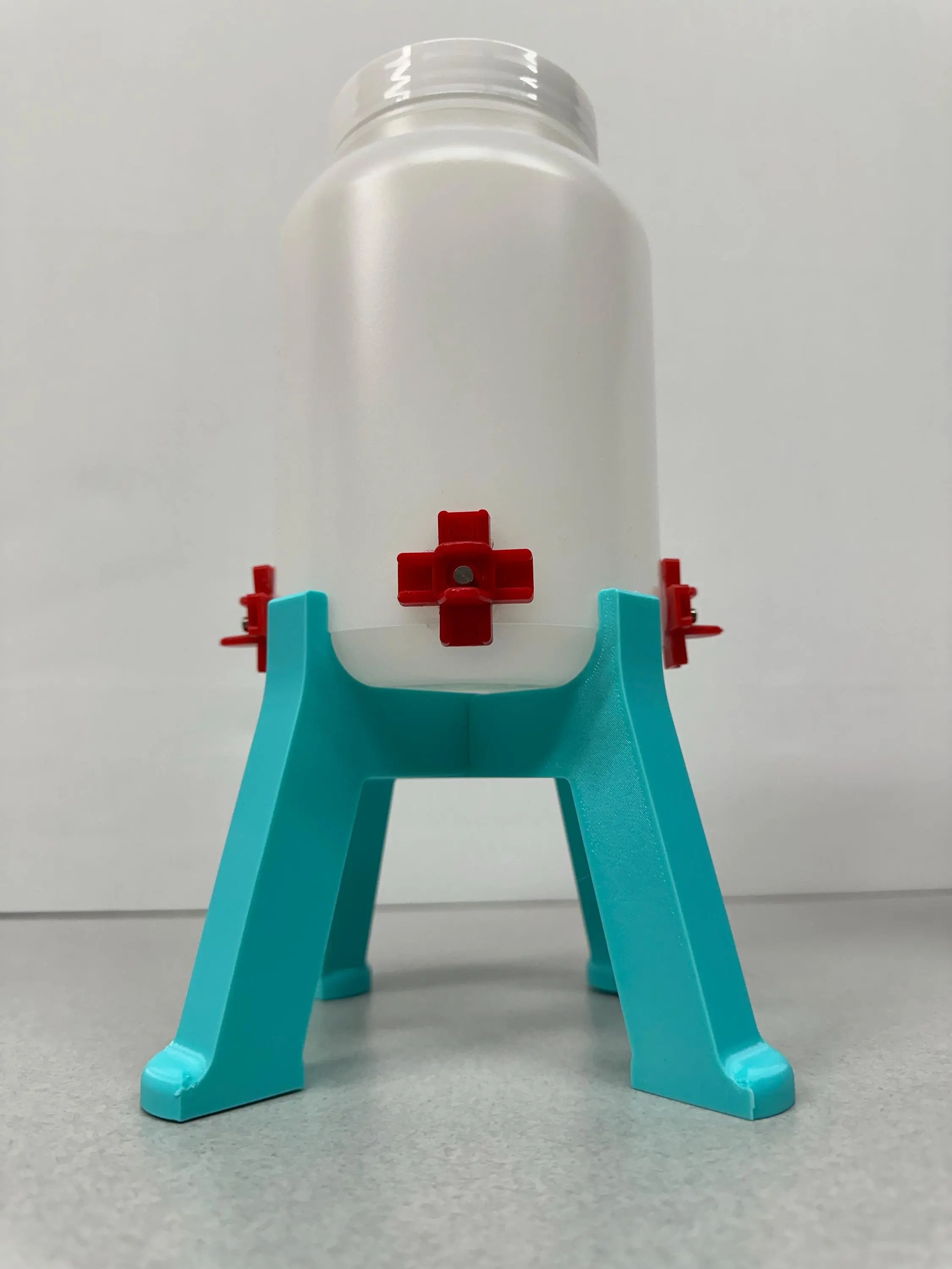Quail Waterer with 4 Spring-Loaded Water Nipples Quail Waterer with 4 Spring-Loaded Water Nipples