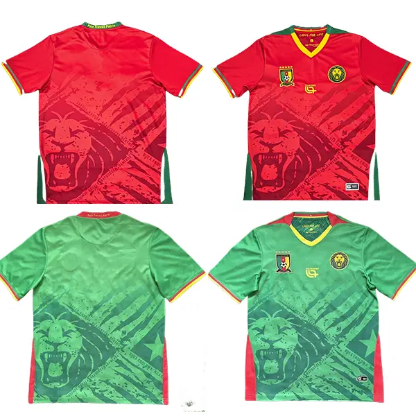 2526 Cameroon New National Team Training Jerseys - Home/Away Fan Short-Sleeve Jerseys