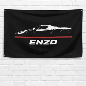 3x5 ft Enzo Festive Decorative Flag (2002-2004), Lightweight Hanging Banner, Home Garage Wall Decoration, Birthday Gift (Home & Festive Party Supplies)