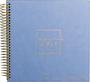 NIV, Spiral-bound Illustrating Bible: Acts – Ephesians, Leathersoft Spiral, Blue: Draw, Write, and Reflect Your Way Through Scripture by DaySpring [Paperback Book]