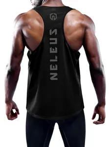 NELEUS Fitness Men's 3 Pack Dry Fit Y-Back Muscle Tank Top Athletic Training Apparel Yoga Sports Vest Dry Fit Wicking Yoga Gym Outfits summerwins