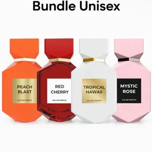 Camara Bundle Unisex - 4 Pcs - Peach Blast, Mystic Rose, Tropical Hawaii, Red Cherry - 3.4 oz Each