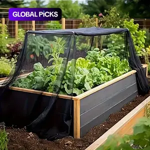 12pcs Garden Insect Net Set, Including 1 Insect And Mosquito Net, 10 Clips And 1 Rope, Easy Install, Durable Mesh Screen for Pavilion Roof, Camping, Courtyard, Orchard And Vegetable Garden, Mosquito And Bird Barrier Net, Pest Control Net #GLOBAL PICKS