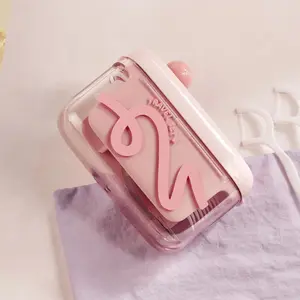 Automatic Dental Floss & Oral Toothpick Holder with Storage - Portable Refillable Home Bathroom Supply for Travel, Purse Use