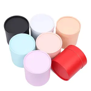 12x 12cm Flower Packaging Box Round Cardboard Gift Box Wedding Party Rose Flower Packaging Decoration Valentine's Day Gift Packaging Box