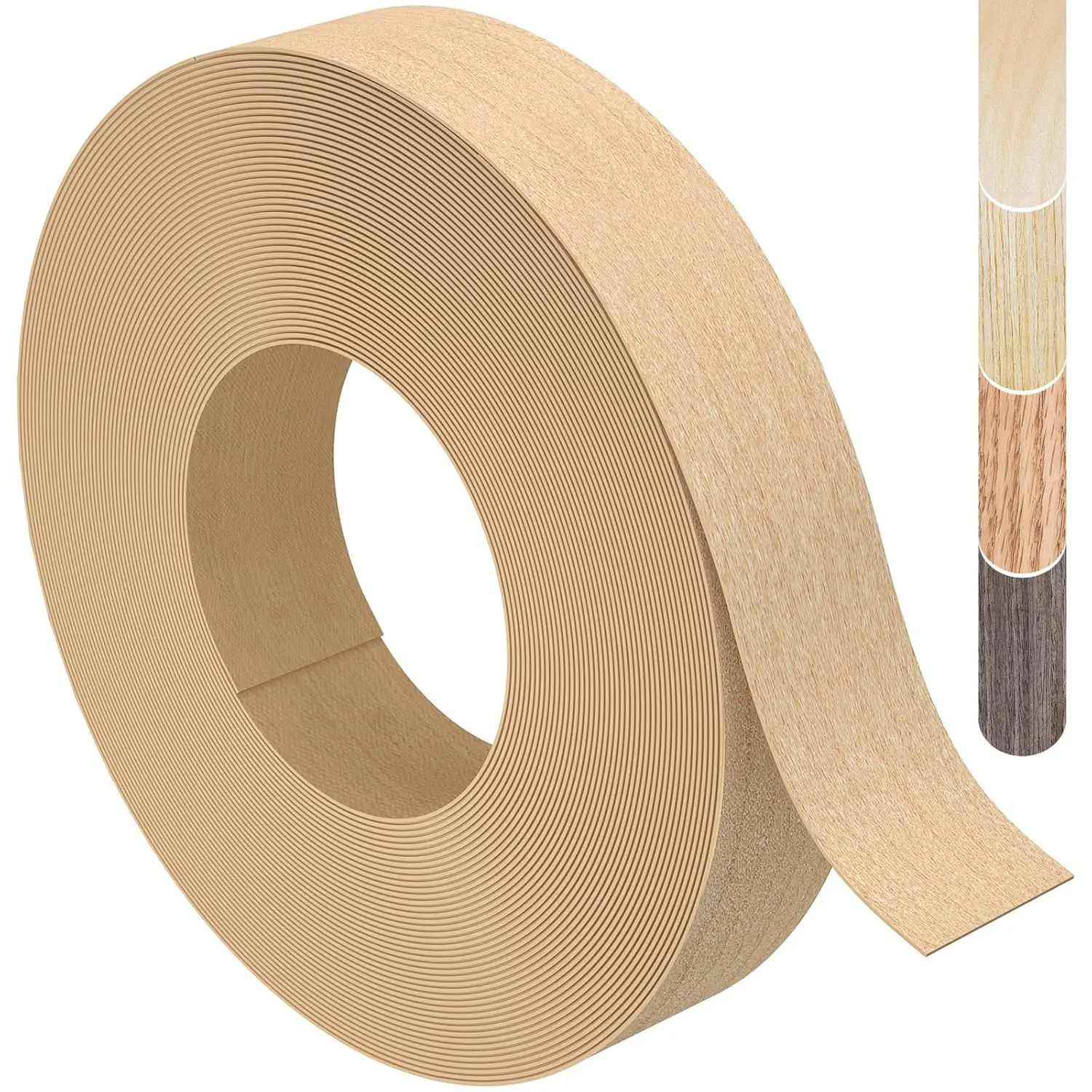Maple Edge Banding, 3/4 inch x 25ft roll of Wood Edge Banding Pre-glued Flexible, Veneer Tape Banding for Cabinet Repair Furniture