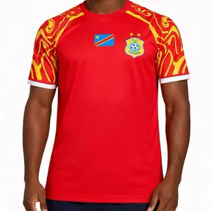 New Congolese Jersey DRC soccer jersey. Basic fan edition RDC Maillot Congo soccer Vareuse Leopards 2026. Nouveau maillot Congolais 2026 vareuse DRC shirt. Most BASIC EDITION. Priced cheaper $34.99. In RED. Select size carefully please .