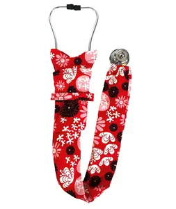 Stethoscope Cover – Stylish and Durable - Red and Black Delight