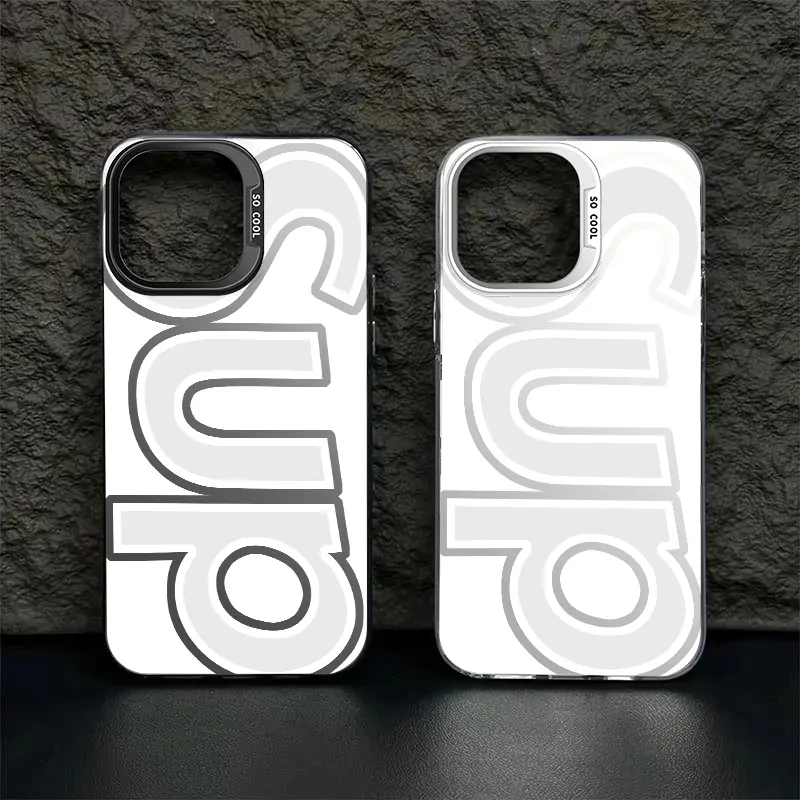 Cool Letter IMD Laser Military-Grade Shockproof Phone Case Model ZQ161, Heavy Duty Anti-Drop Protective Cover Compatible with iPhone XR/XS/11 Plus/13/14 Plus/15/16 Pro Max/17 Air & Samsung S22/S23/S24/S25 Ultra/S26 Ultra LUMN Studio
