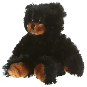 Giftable World  12 in. Plush Bean Bear - Black