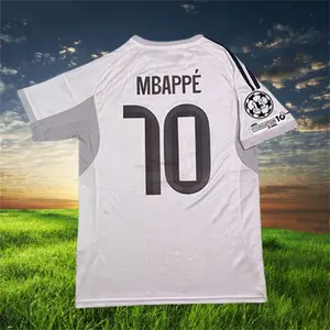 25 26 Home White No.10 Mbappe Short sleeve football jersey